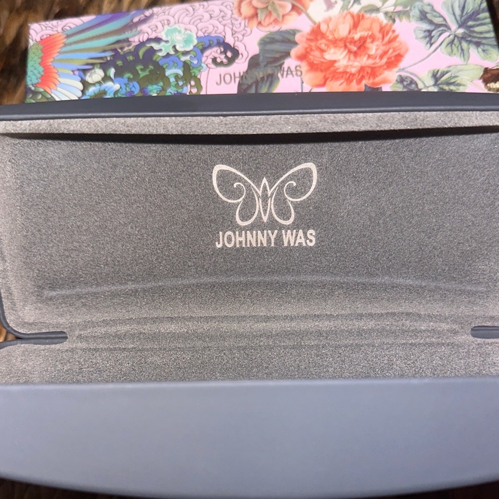 Johnny Was Multicolor Floral Eyeglass Case with Decorative Box